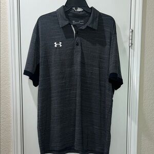 Under Armour Headgear Men's Gray Performance Polo Shirt